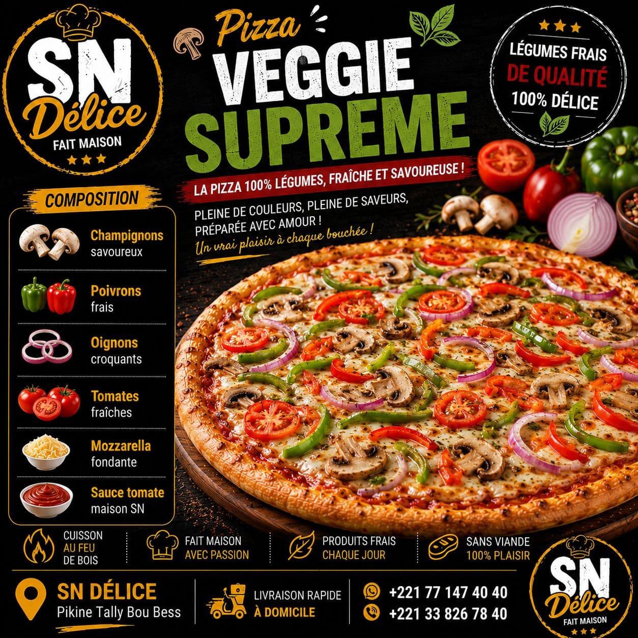 Pizza Veggie Suprême