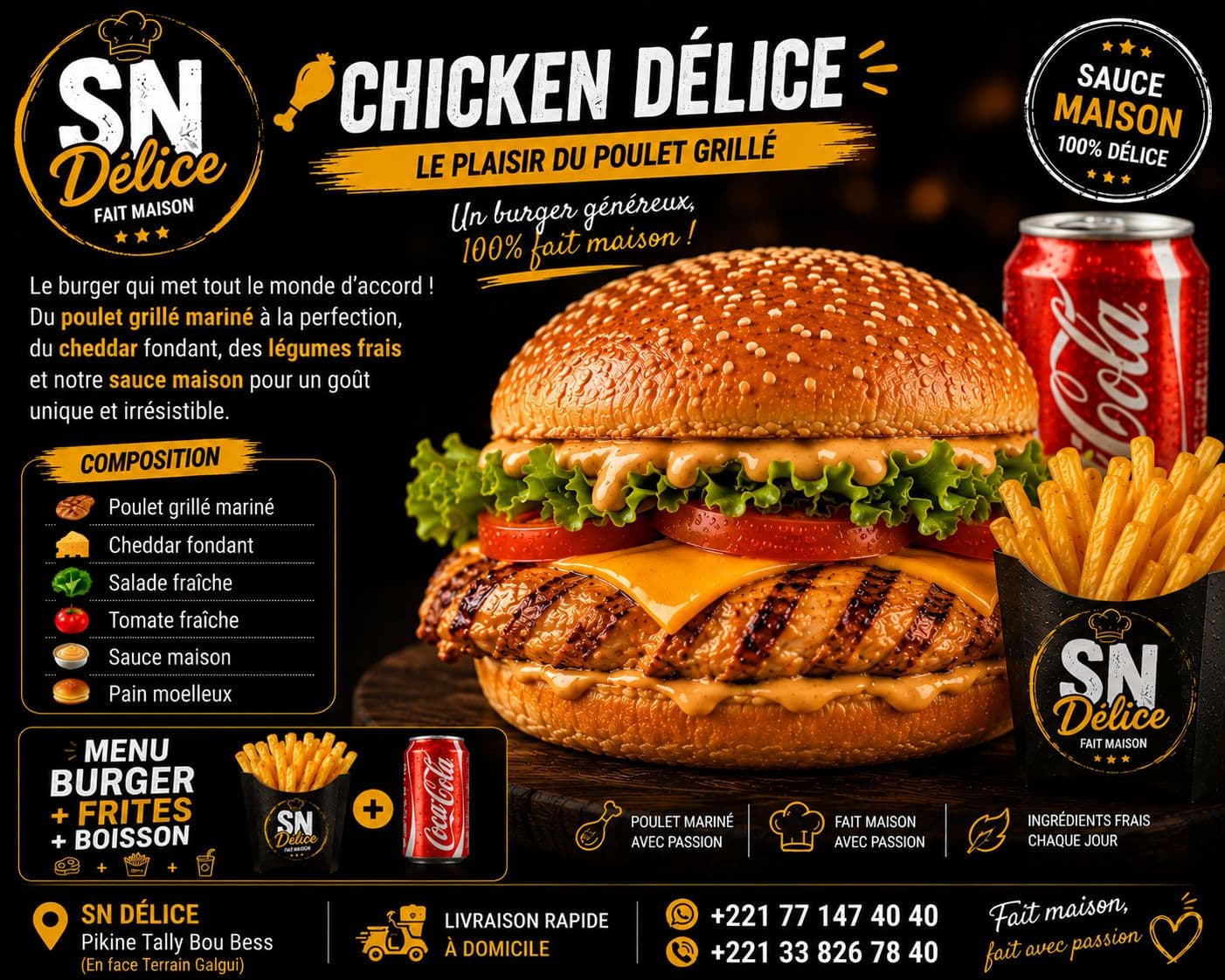 Menu Chicken Délice