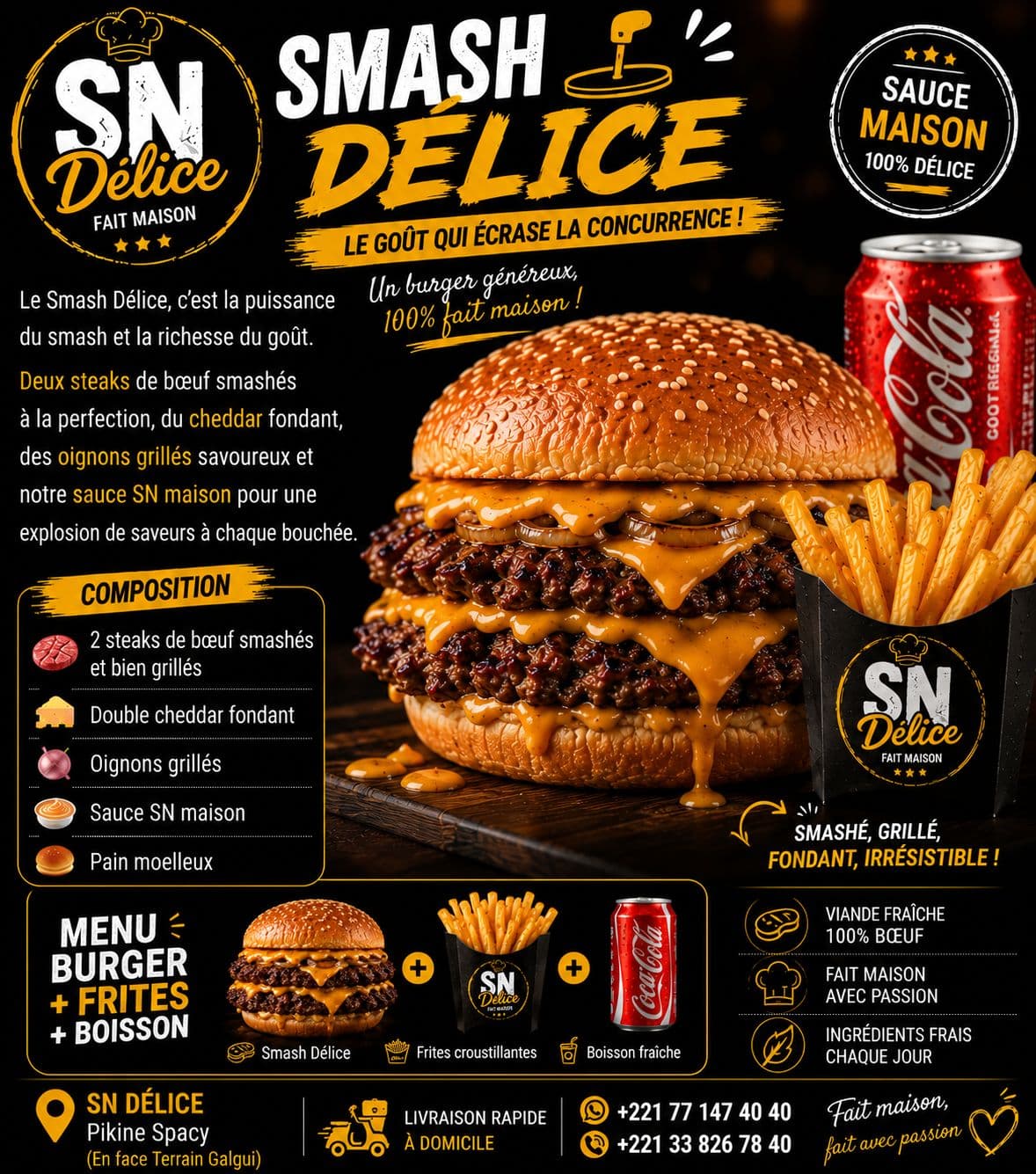 Menu Smash Délice
