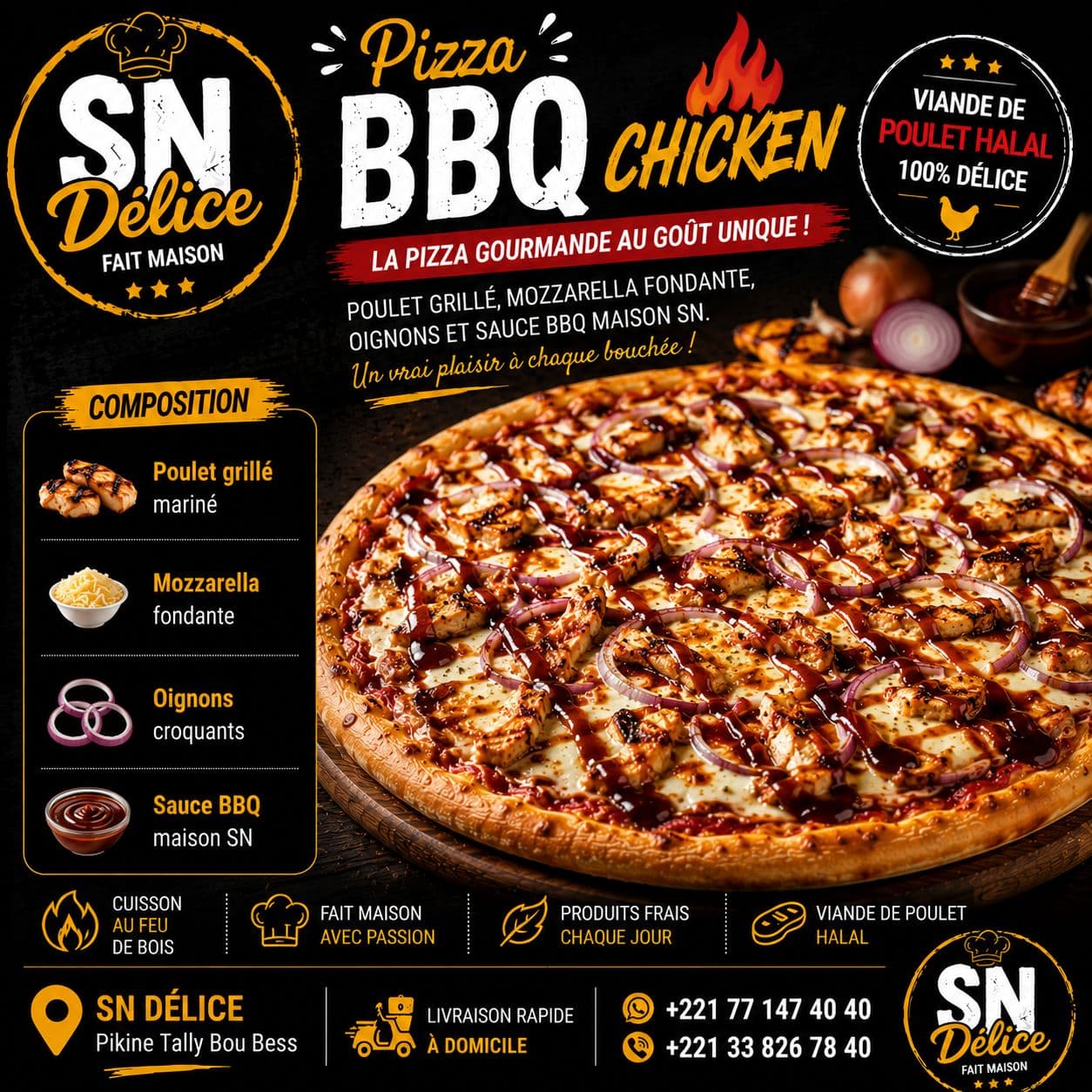 Pizza BBQ Chicken