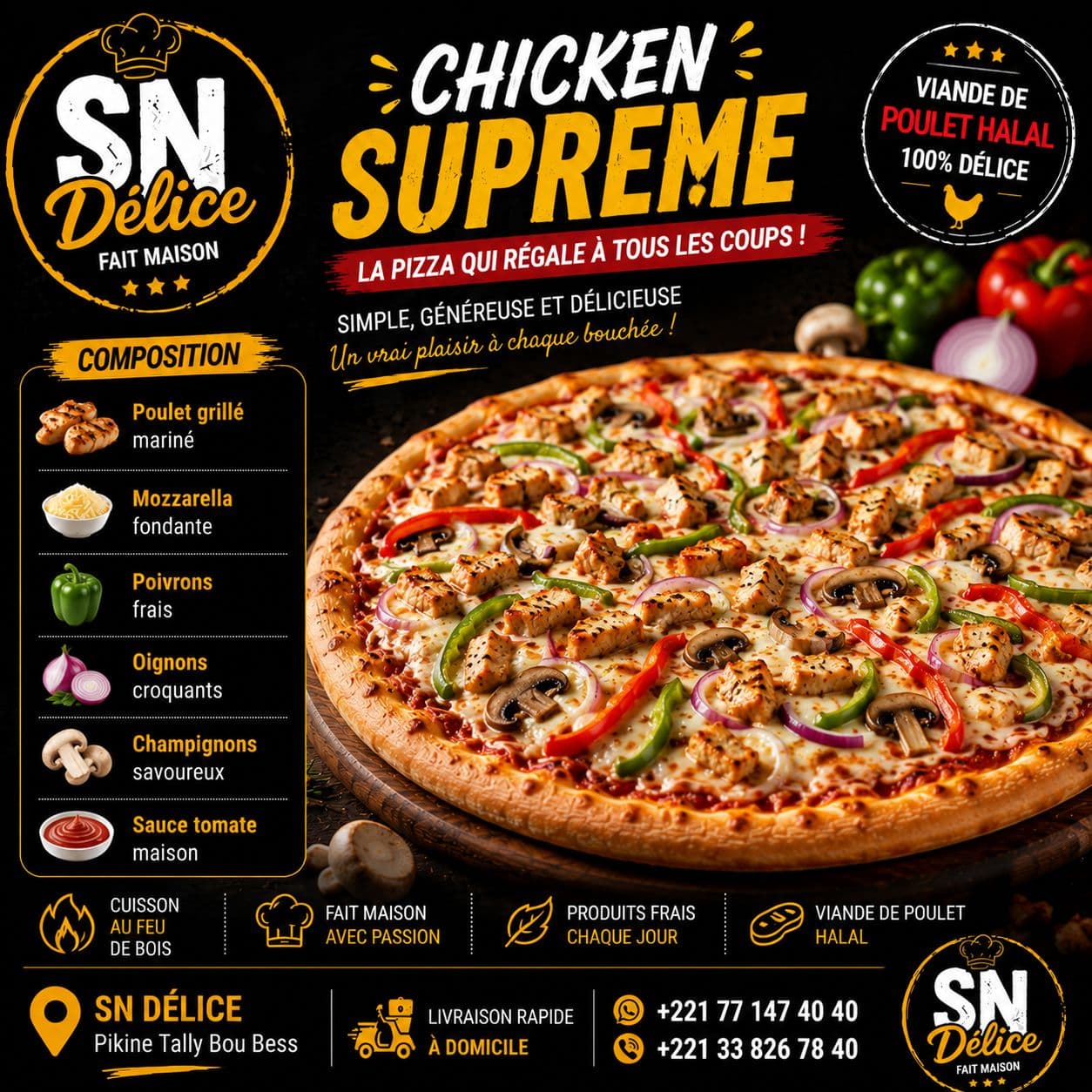 Pizza Chicken Suprême
