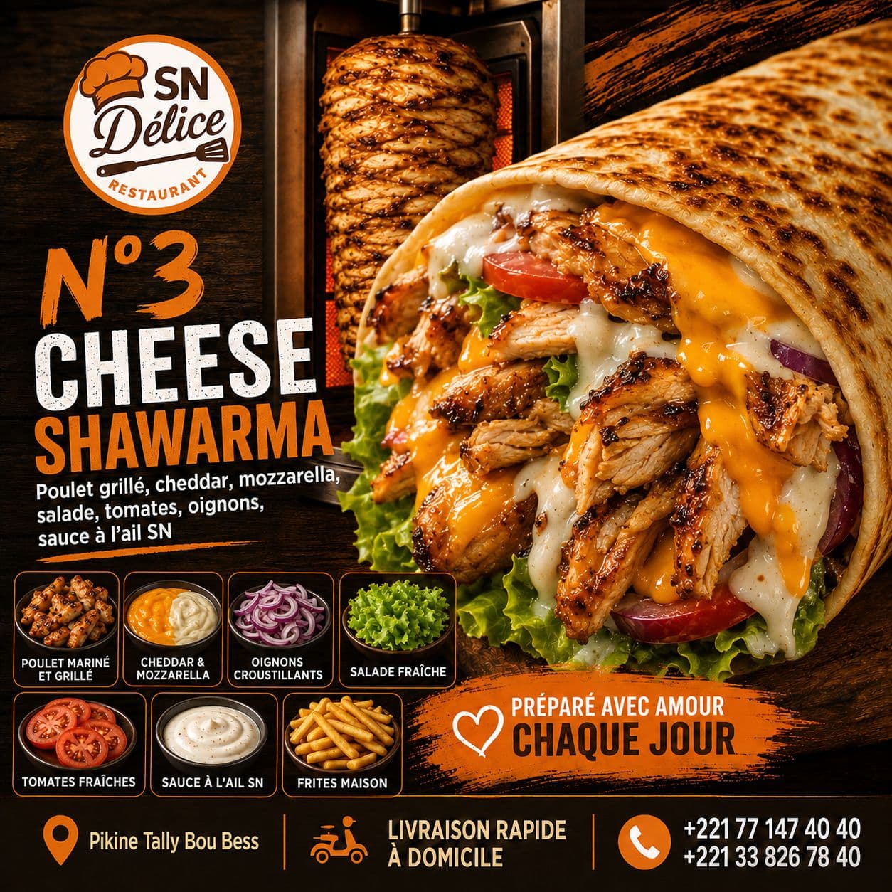 Cheese Shawarma